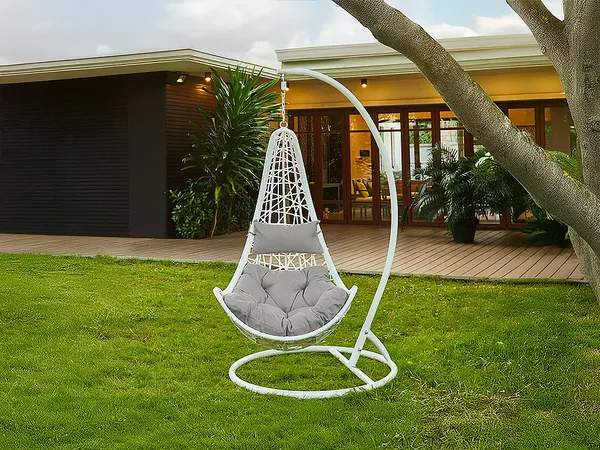 Vente-unique - OROSI Leisure furniture for garden Harz Weiß - B 105 cm x H 197 cm x L 105 cm