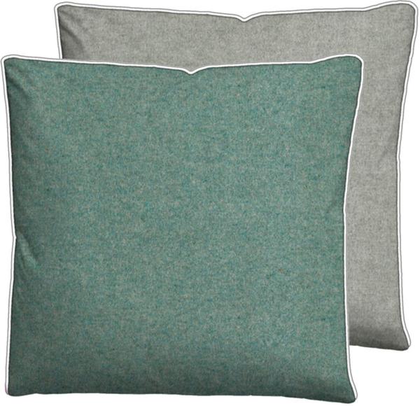 biberna Melange-Flanell Kissenbezug 0840500 MELANGE UNI, fichte, 1x 40x40 cm