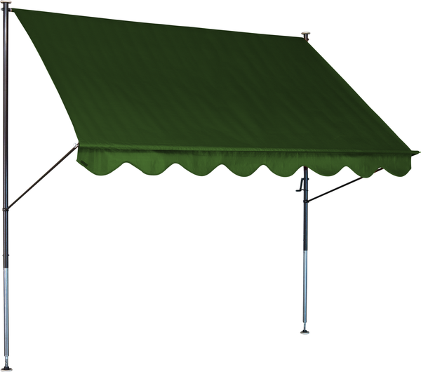 Klemmmarkise Standard 350 cm uni grün