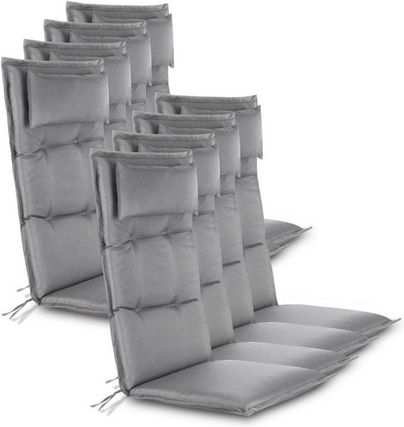 Aspero Hochlehnerauflage, Gepolsterte und wasserdichte Outdoor Auflage