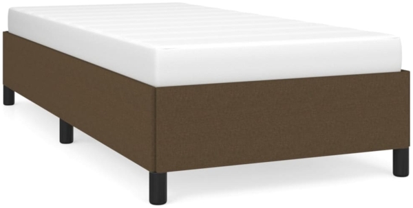 Bettgestell Dunkelbraun 90x190 cm Stoff [347029]