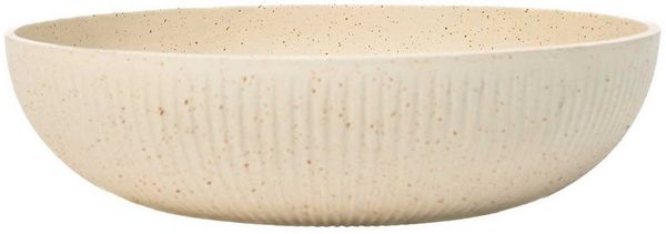VIVANNO Pflanzschale Fiberglas PLANA Schale - Arbanerelief Matt Mit Muster (1 St), 34x9 cm