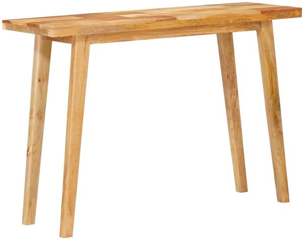 vidaXL Esstisch Natur 100 x 35 x 75 cm Massivholz Mango 4104622