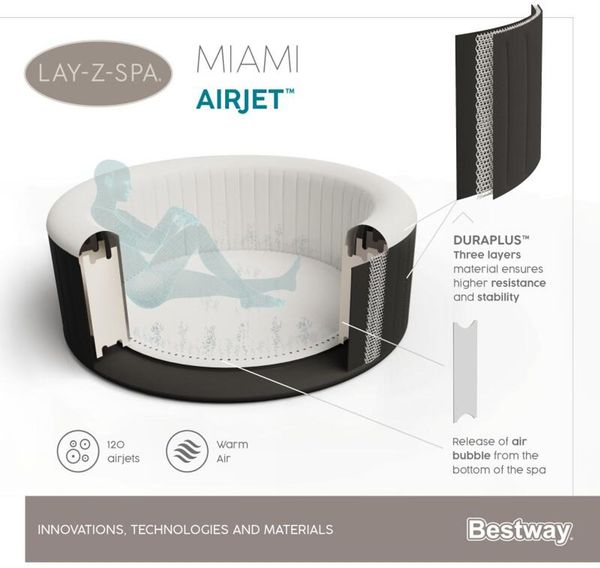 Bestway Whirlpool Lay-Z-SPA Miami