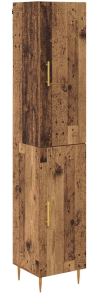 vidaXL Highboard 2 pcs Altholz Holzwerkstoff 3415691