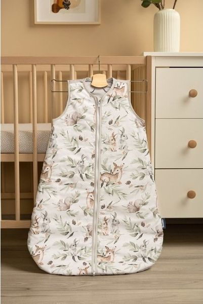 Sensillo Schlafsack zum Schlafen M 50x80 cm Booties grau