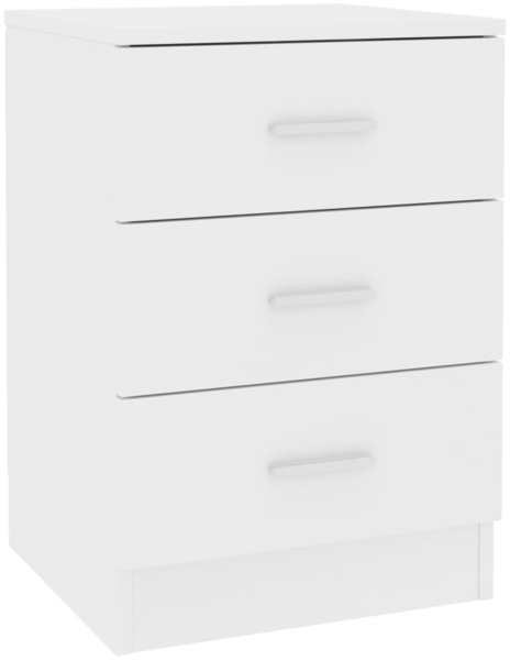 vidaXL Nachttisch Weiß 38x35x56 cm Holzwerkstoff 800450