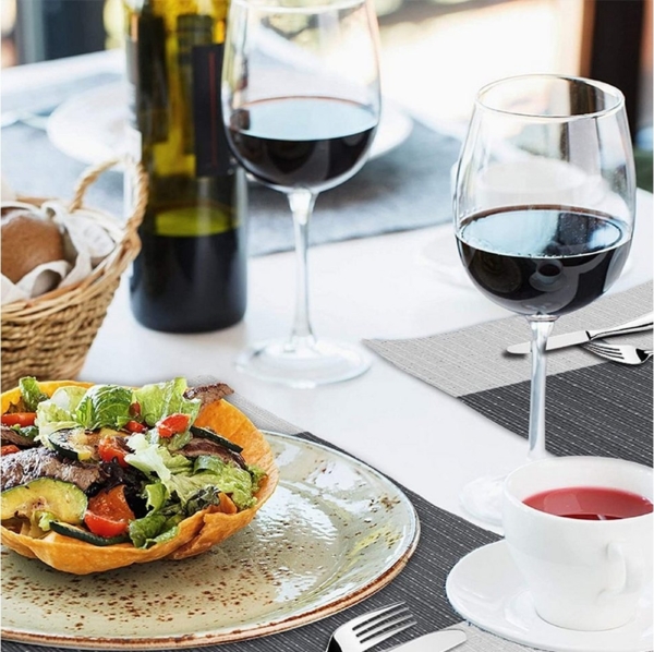 zggzerg Tischläufer Satz von 6 Platzsets, Tischsets PVC Hitzebeständig Bild 2