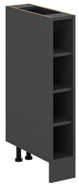 Küchenregal R-Line Anthrazit 15 cm ohne Arbeitsplatte Vicco Bild 4