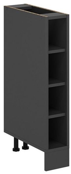 Küchenregal R-Line Anthrazit 15 cm ohne Arbeitsplatte Vicco Bild 5