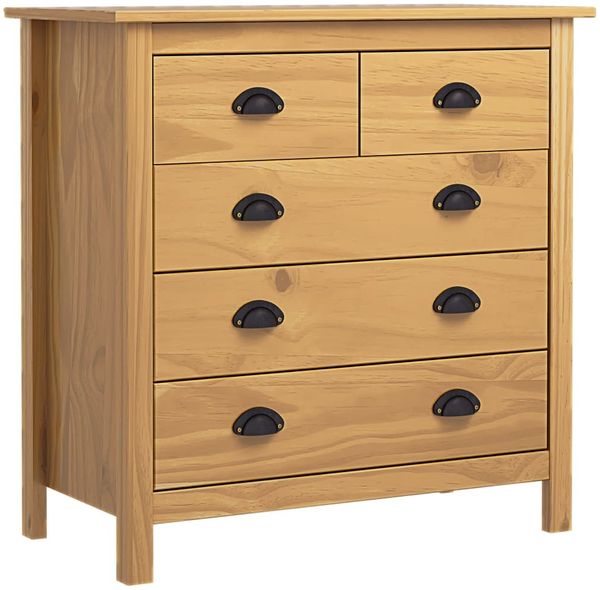 vidaXL Sideboard Hill 79x40x80 cm Massivholz Kiefer 288915