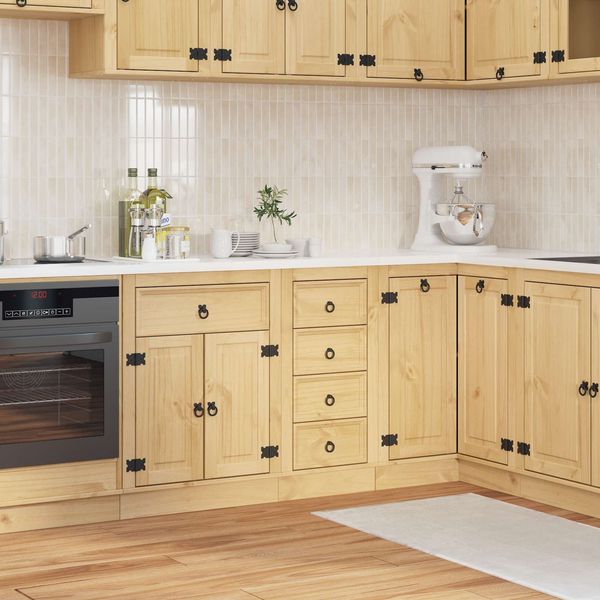 vidaXL Schrank SKI Honigbraun 40 x 46 x 81 cm Massives Kiefernholz 42007566