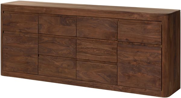 Sideboard Sheesham 200x40x80 smoked cherry gebeizt TORONTO #170