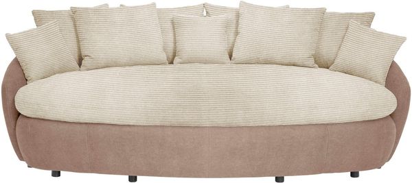 COTTA Big-Sofa Aruba, gemütliches Megasofa in XXL in organischer Form mit vielen Kissen
