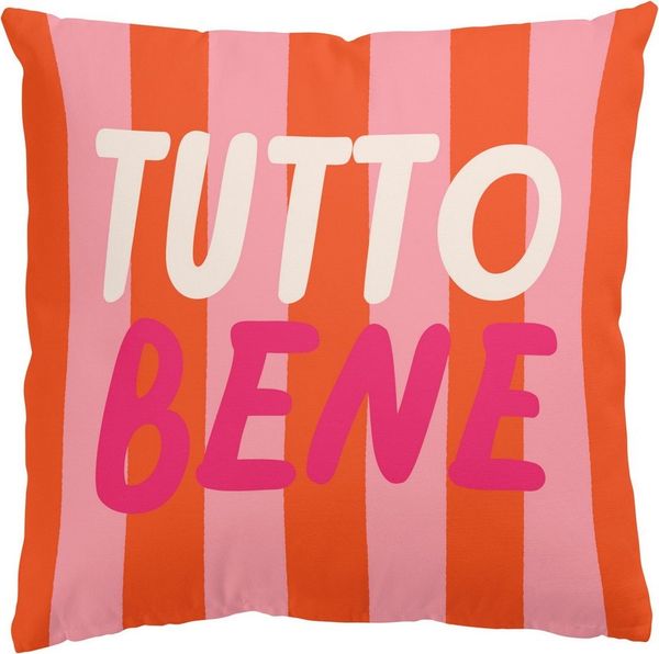 Bilderdepot24 Dekokissen drinnen Kissenhülle/ Sofakissen/ Zierkissen rosa Sprüche Pop Art, Bezug mit / ohne Füllung Zierkissen Outdoor Sofa Bett