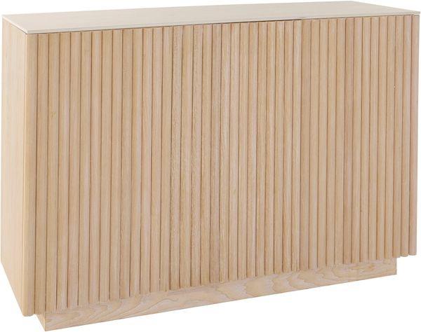 homsy by Ana Johnson Sideboard Solva, Holzoptik aus Esche, geriffelte Front, Keramikplatte, Breite 119 cm