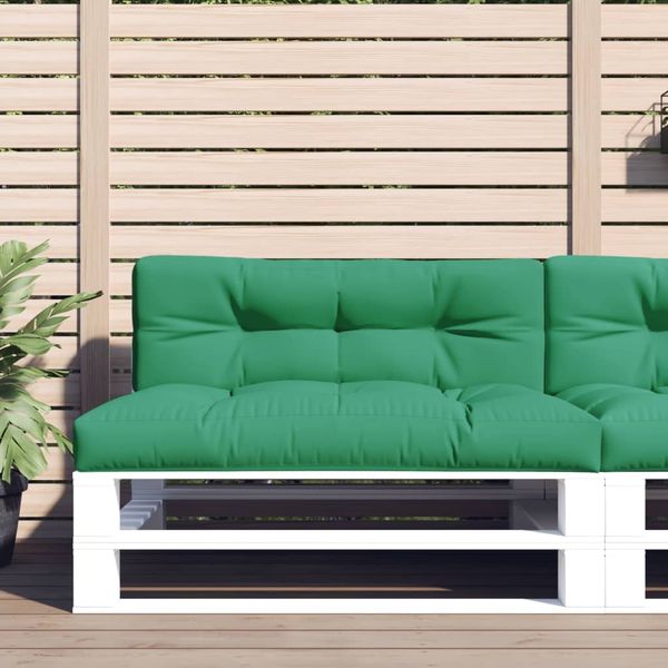vidaXL Palettenkissen Grün 120x40x12 cm Stoff 360628