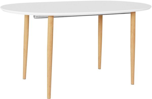 loft24 Esstisch Oswald, oval, erweiterbar bis 280 cm, Skandinavisches Design