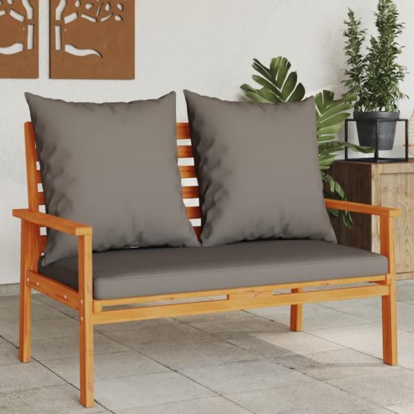 vidaXL Gartensofa 120 cm mit Kissen Massivholz Akazie 366379