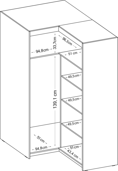 AX LIVING Couch Sofa L Form Didim mini Creme 310 cm breit, stilvoll L Bild 5