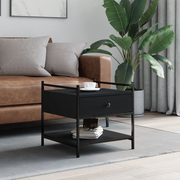 vidaXL Couchtisch Schwarz 50x50x50 cm Holzwerkstoff 833965