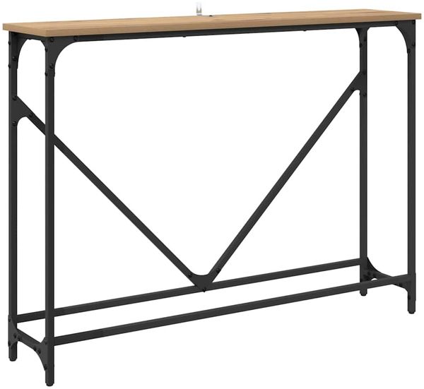 Konsolentisch, Beistelltisch, Konsole Artisan-Eiche 102 x 23 x 75 cm Holzwerkstoff