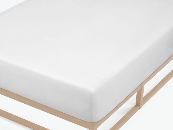 biberna Sleep & Protect 0077145 Feinjersey Spannbetttuch, weiß, 1x 90x190 cm - 100x200 cm