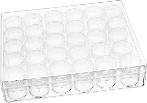 VBS Aufbewahrungsbox Sortierbox (62 St), 30 Schraubdosen