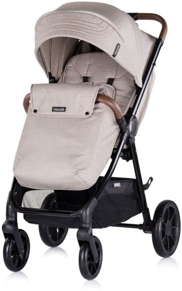 Chipolino Kombikinderwagen Ultera 2 in 1 Babyschale Fußabdeckung klappbar Korb hellbraun