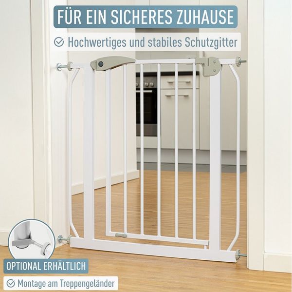 ib style Türschutzgitter Berrin, Ohne Bohren, Sicherheitsgitter für Türen und Treppen, Zum Klemmen