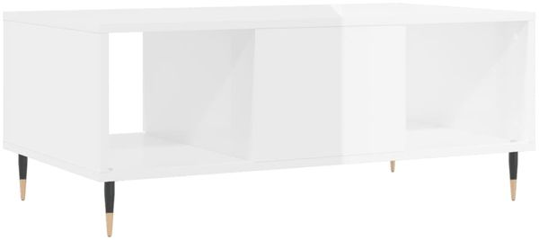 vidaXL Couchtisch Hochglanz-Weiß 90x50x36,5 cm Holzwerkstoff 830582 Bild 8