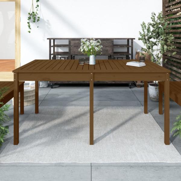 vidaXL Gartentisch Honigbraun 159,5x82,5x76 cm Massivholz Kiefer 823979