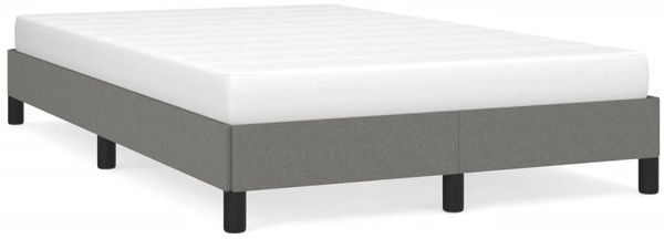Einzelbettgestell Design für Erwachsene ohne Matratze Dunkelgrau 120x200 cm Stoff d4630e
