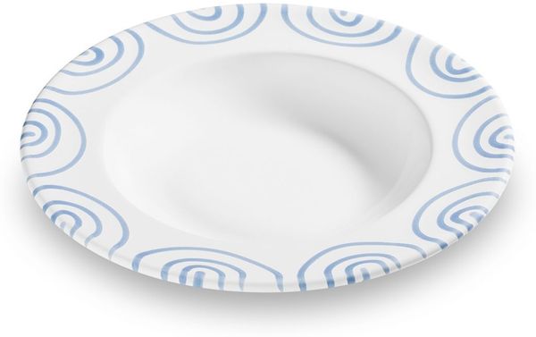 Gmundner Keramik Blaugeflammt, Suppenteller Gourmet (Ø 24cm)
