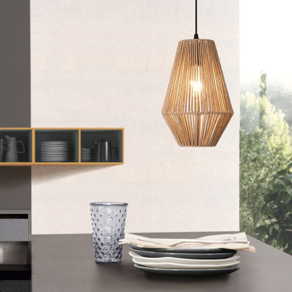 Seil Hängeleuchte Newtownabbey Beige [lux. pro]