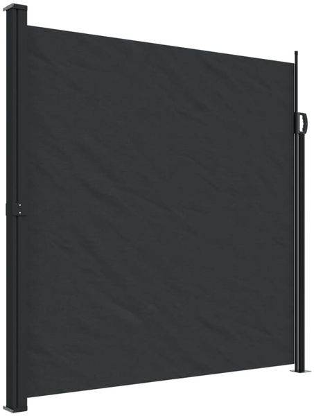 vidaXL Seitenmarkise Ausziehbar Schwarz 200x500 cm 4004459 Bild 2