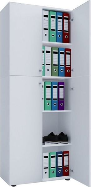 VCM Büroschrank Lona 914113 Weiß B. 70 x H. 184 x T. 40 cm Bild 4