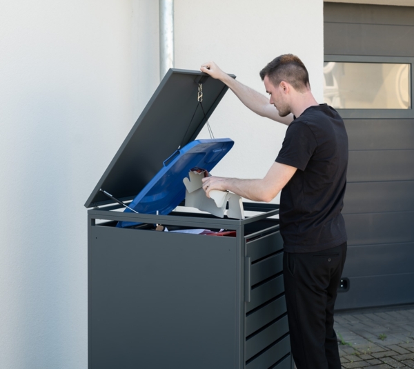 Westmann Metall Mülltonnenbox Kubus | 240 L | Bild 1