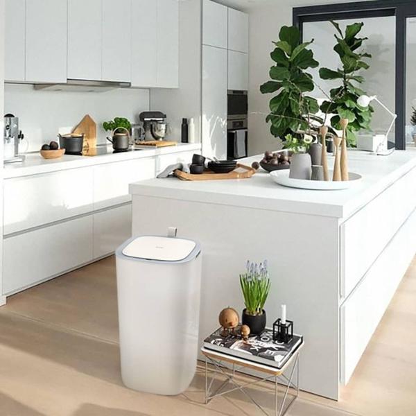 EKO Sensor-Mülleimer Morandi Smart 30 L Weiß 440057