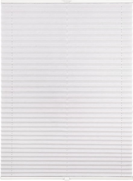 ondeco Plissee auf Maß Crushed-optik für alle Fenster innen, Montage in Glasleiste mit Spannschuh, Sonnenschutz-Rollo, Lichtschutz und blickdicht, Weiß, B): 61-70 cm, H): 40-100 cm