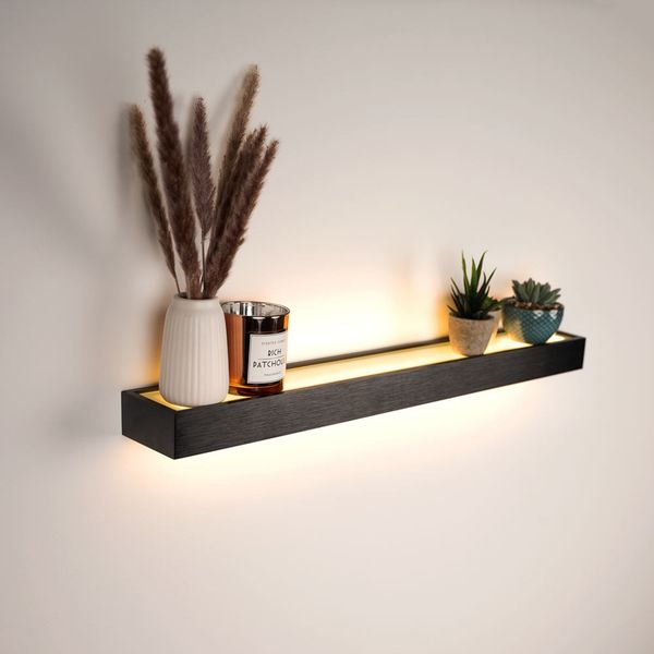 s.luce Cusa LED-Lichtboard Wandleuchte Up & Down Schwarz 70cm