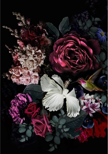 Dekoria Leinwandbild Flowers I