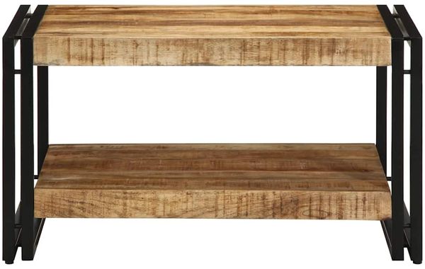 vidaXL Couchtisch 70x50x38 cm Raues Massivholz Mango 4102718 Bild 4