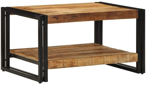 vidaXL Couchtisch 70x50x38 cm Raues Massivholz Mango 4102718