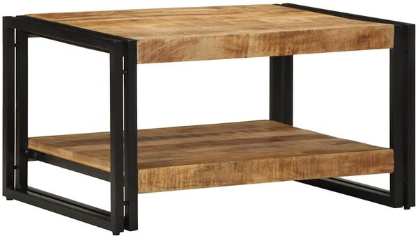 vidaXL Couchtisch 70x50x38 cm Raues Massivholz Mango 4102718 Bild 2