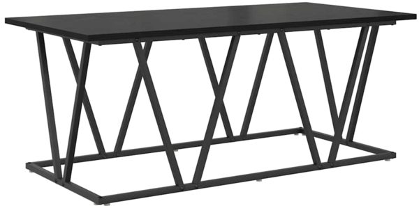 vidaXL Couchtisch Schwarze Eiche 100 x 50 x 40 cm Sperrholz und Metall 869708 Bild 6