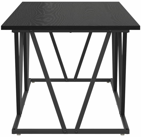 vidaXL Couchtisch Schwarze Eiche 100 x 50 x 40 cm Sperrholz und Metall 869708 Bild 5