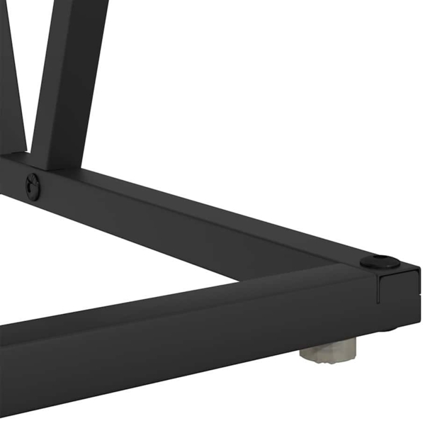 vidaXL Couchtisch Schwarze Eiche 100 x 50 x 40 cm Sperrholz und Metall 869708 Bild 8