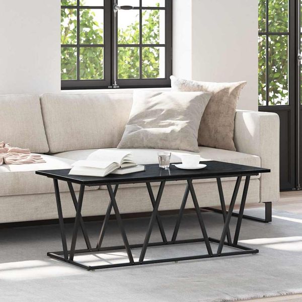 vidaXL Couchtisch Schwarz Eichen-Optik 100 x 50 x 40 cm 869708
