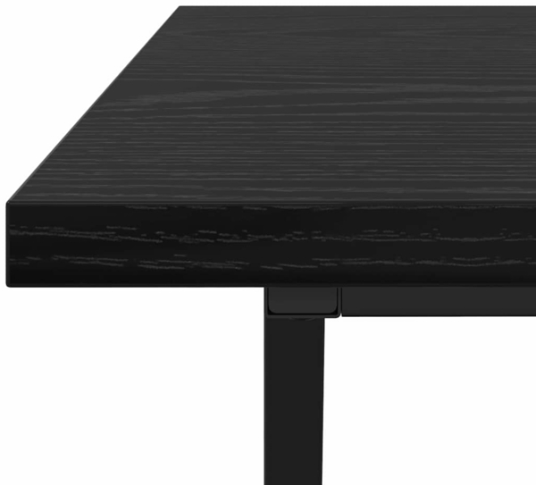 vidaXL Couchtisch Schwarze Eiche 100 x 50 x 40 cm Sperrholz und Metall 869708 Bild 7